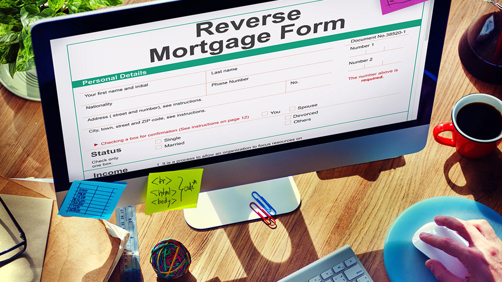 Computer with Reverse Mortgage form