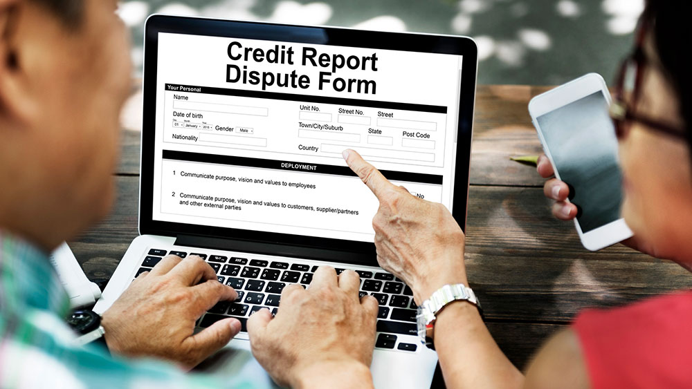 How to Find and Fix Credit Report Errors Homeowners filing an online credit report dispute form
